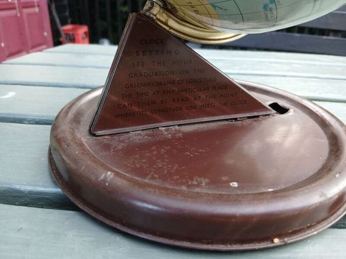Chad Valley mid century tinplate globe