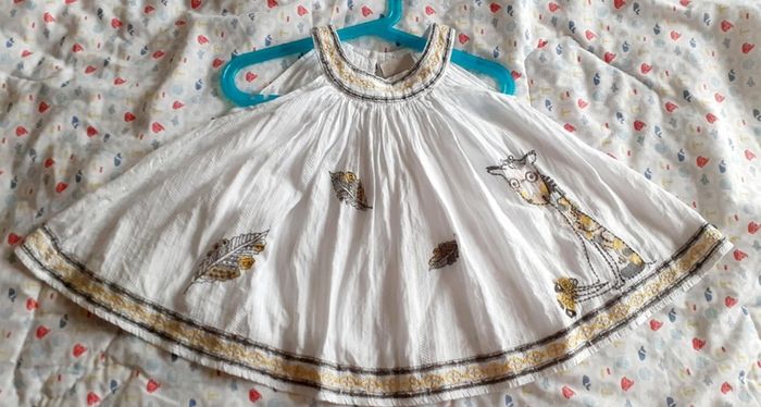 NEXT pure cotton embroidered summer dress
