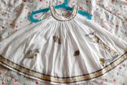 NEXT pure cotton embroidered summer dress