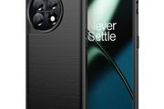 Black Carbon Fibre Style Case For OnePlus 11 Shockproof Armour Back Cover