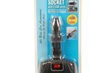 Double Cigarette Adapter with 2 USB Sockets