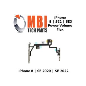 iPhone 8 SE2 SE3 Power Volume Flex Mic Camera Flash LED Metal Clips SE 2022 2020