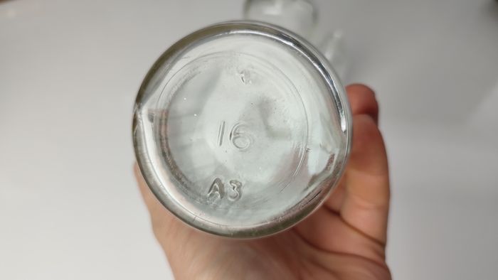 333 - Set of 3 Vintage Clear Glass Collectible Decorative Ribbed Bottles