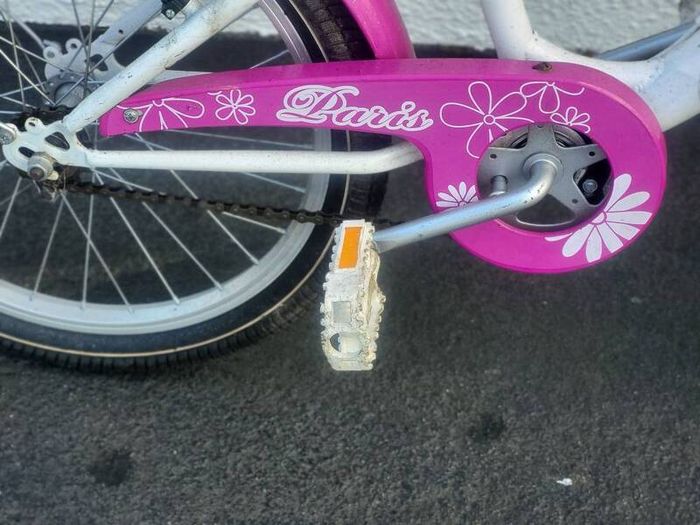 Young Girls Pink Paris Daisy Bike Used In Working Order