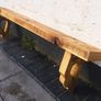 Rustic country stove mantle / floating shelf Image 5