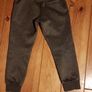 Age 7 Grey and Black Tracksuit Bottoms Image 3