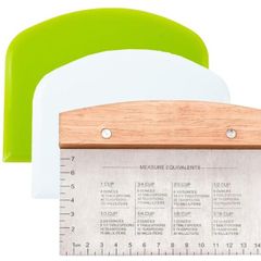 3 piece dough scraper set