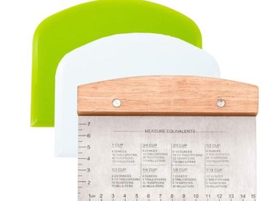 3 piece dough scraper set