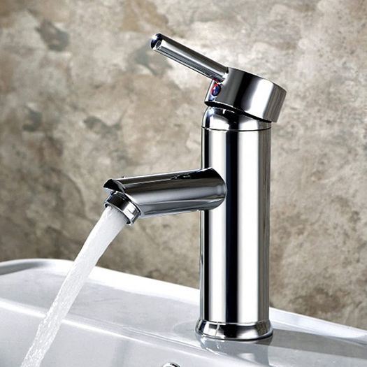 Basin Taps Mixers Bathroom Sink Tap Chrome with UK Standard Hoses Single Lever Hot and Cold Mixer Modern (FREE POSTAGE)