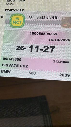 2009 Bmw 520d - Nct 26-11127