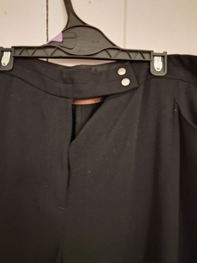 Black bootcut trousers