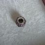 Pandora  honeysuckle pink shimmering droplet charm very good condition Image 7