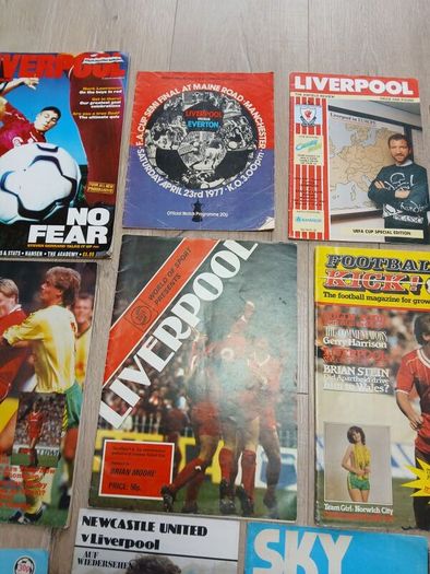 football program lot all Liverpool fc related