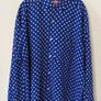 Vintage Blue Polka Dot Shirt Image 2