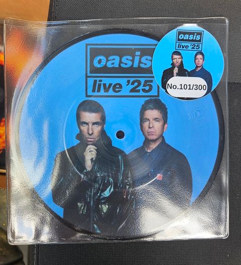Oasis "Little By Little and C And A" Live 25" Limited edition picture disc