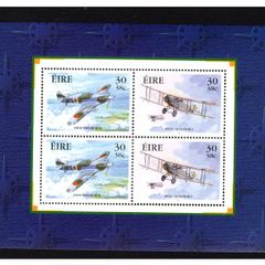2000 Ireland Military Aviation Commemorative Stamps Booklet Pane Mint Never Hinged (MNH). Hibernian HP121