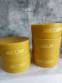 Raw Beeswax Blocks (May need one more filtering for premium candle or cosmetic use.)