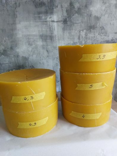Raw Beeswax Blocks (May need one more filtering for premium candle or cosmetic use.)