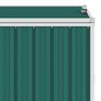 Triple Garbage Bin Shed Green 213x81x121 cm Steel Image 2