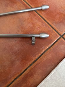 Small curtain pole and hangers