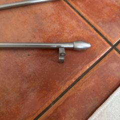 Small curtain pole and hangers