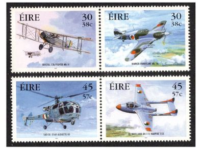 2000 Ireland Military Aviation Commemorative Stamps Mint Never Hinged(MNH)
