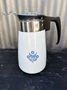 Vintage Retro Corningware percolator coffeepot. C1960