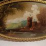 Vintage Oil on Board in a Decorative Metal Gilded Frame Image 3