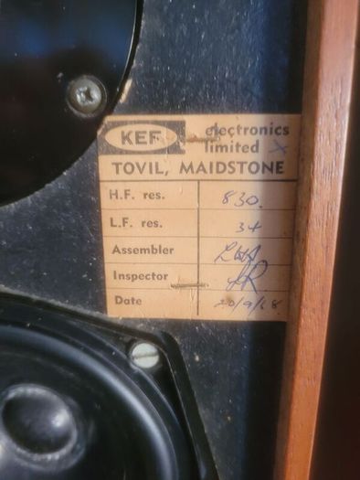 Original 1960s Kef Cresta Loudspeakers