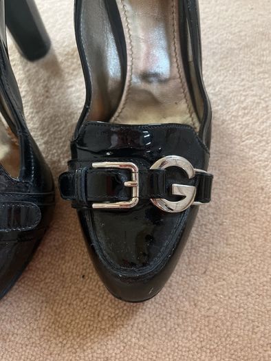 D&G high heel black patent shoes