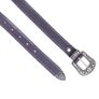 Unisex Premium Purple Genuine Leather Belt Vintage Engraved Silver Buckle Image 7