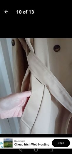 Stradivarius Trench Coat - Beige - Size L - BNWT RRP 50