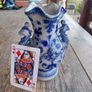 Antique 1880s Westerwald salt glazed German pottery, vase, no damage, post 15e Image 2