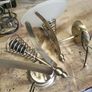 antique brass wall lights Image 6