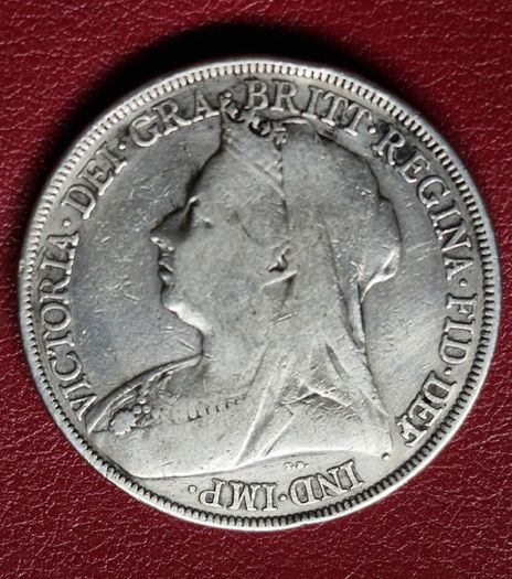 Beautiful 1893 Queen Victoria Silver (LVll) Crown