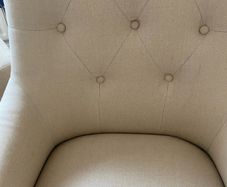 Gorgeous pair of handmade LINEN armchairs