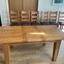Extendable Oak Dining table and Chairs Image 5