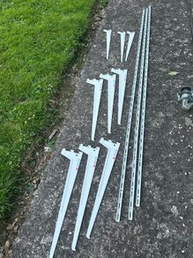 Metal Support Brackets & Rails for shelves