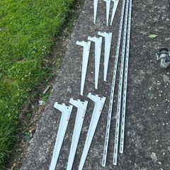 Metal Support Brackets & Rails for shelves
