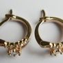 Vintage Gold Plated Hoop Earrings Image 4