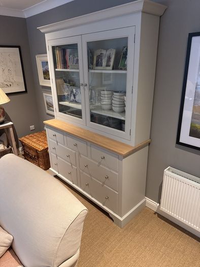 Neptune Chichester 5ft Glazed Grand Dresser Display Cabinet