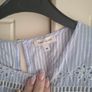 blue and white stripe River Island top Image 5