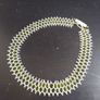 Stunning Intricate Hand-Beaded Short Length Necklace with Czech Faceted Crystal Beads and Glass Seed Beads - Handmade by Christabel Image 4