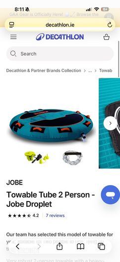 Boat tow tube