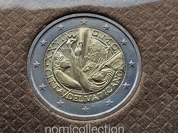 Vatican City 2011 year Brilliant Uncirculated Commemorative 2 Euro coin.