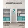 Filing Cabinet with Compartments, Lockable, 2 Double Doors Image 4