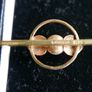 Vintage 9ct Gold 375 Gold Faux Pearl Brooch | Retro Jewelry 1,9g Image 3