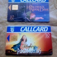 Disney Call cards 1990s (postage included)