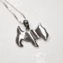 Sterling Silver Dog Pendant with Sparkly Collar Image 3
