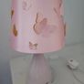 Pink bedside lamp and lightshade Image 3